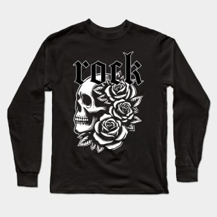 gothic rock skull Long Sleeve T-Shirt